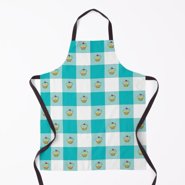 Item preview, ADS_5206_2_PLAID_Baking BLISS_PLAID LIGHT BLUE WITH MUFFINS designed and sold by Artfully Designed Studio.