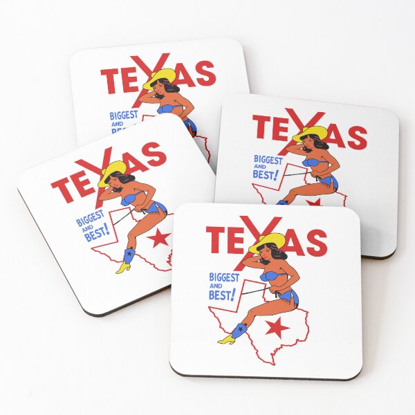 Item preview, Texas Vintage Western Cowgirl Travel Souvenir designed and sold by darklordpug.