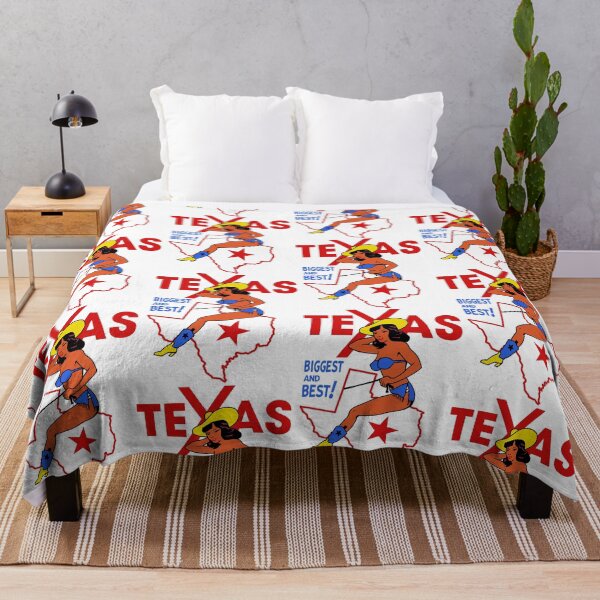 Item preview, Texas Vintage Western Cowgirl Travel Souvenir designed and sold by darklordpug.