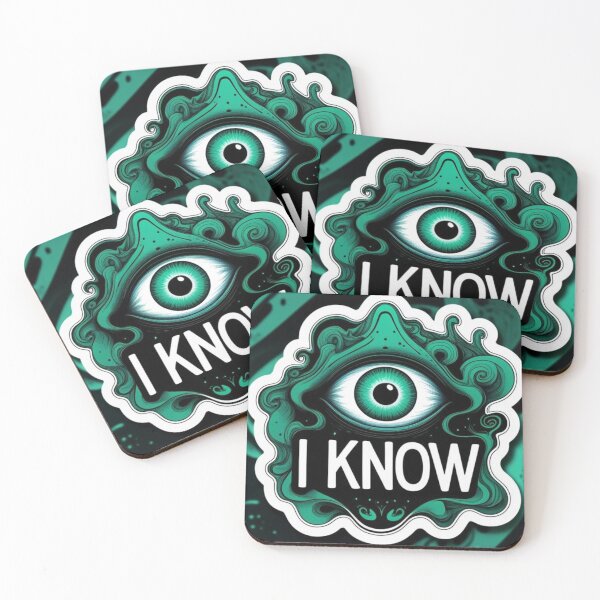 Item preview, Ethereal Third Eye in Lucky Green - I KNOW designed and sold by Amazon Hermit Empire.