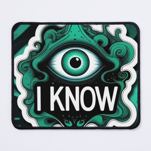 Item preview, Ethereal Third Eye in Lucky Green - I KNOW designed and sold by Amazon Hermit Empire.