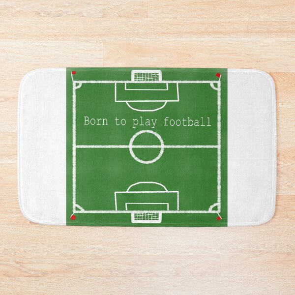 Item preview, Born to Play Football Soccer Field Illustration for Fans designed and sold by Beautiful art store.