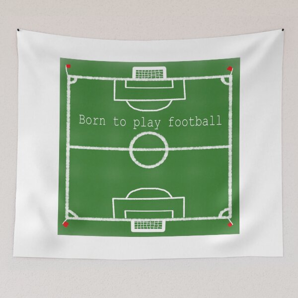Item preview, Born to Play Football Soccer Field Illustration for Fans designed and sold by Beautiful art store.