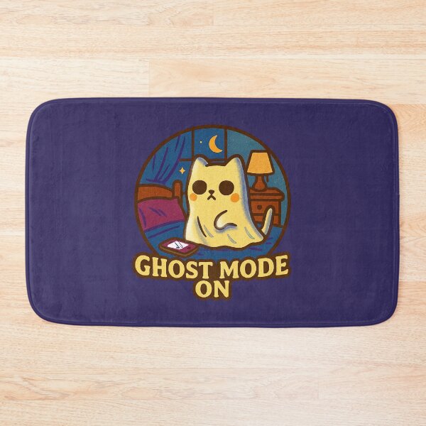 Item preview, Ghost Mode On – Cute Ghost Cat Halloween designed and sold by MythicPixel.