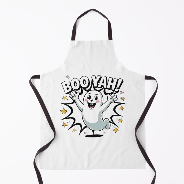 Item preview, BOOYAH! Happy Ghost Comic Pop Art Funny Halloween Design designed and sold by VibranPalette.