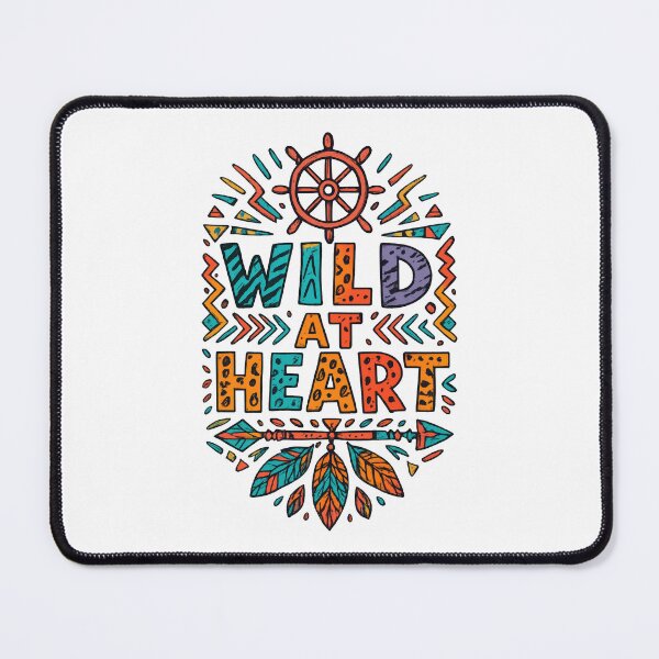 Item preview, Wild at Heart – Boho Adventure Typography Design designed and sold by inkoutninja.