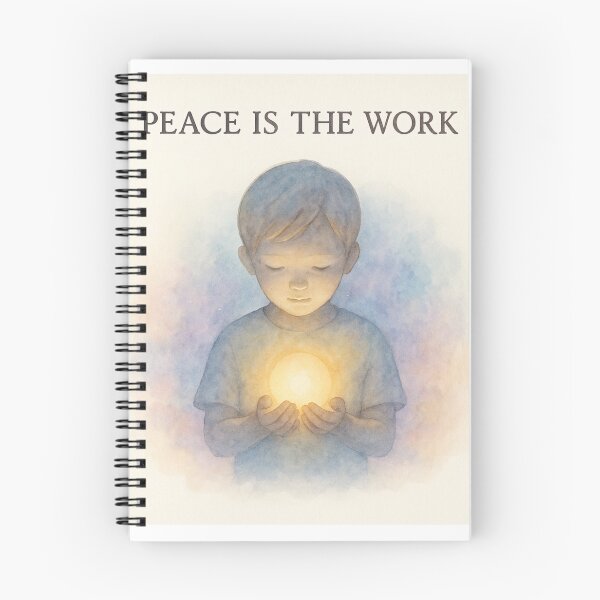 Item preview, Peace Is the Work — Montessori Reflection Watercolor Design designed and sold by MforMontessori.