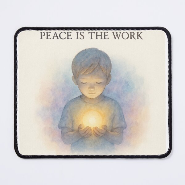 Item preview, Peace Is the Work — Montessori Reflection Watercolor Design designed and sold by MforMontessori.