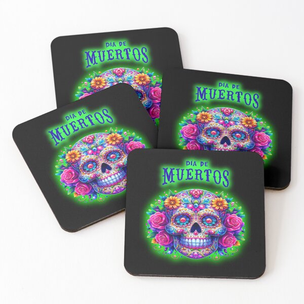 Item preview, Bright Floral Sugar Skull  designed and sold by WoodburyLake.