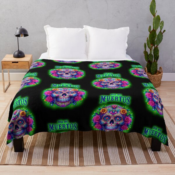 Item preview, Bright Floral Sugar Skull designed and sold by WoodburyLake.