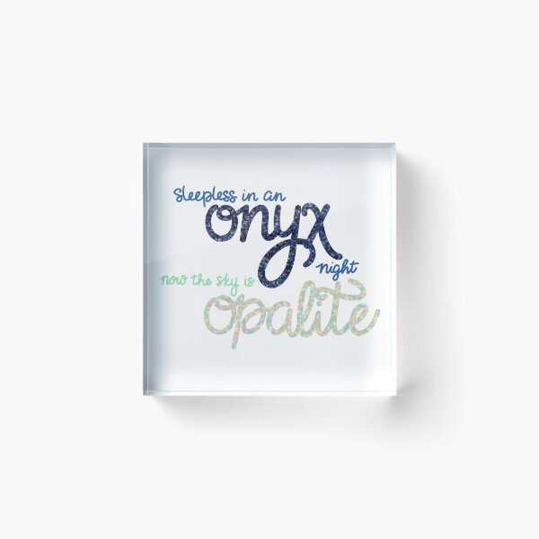 Item preview, Onyx & Opalite designed and sold by BrushedByGrace.