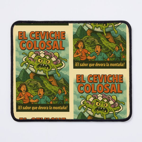 Item preview, Colossal Ceviche! – Peruvian Seafood Monster Poster designed and sold by Travellerz.