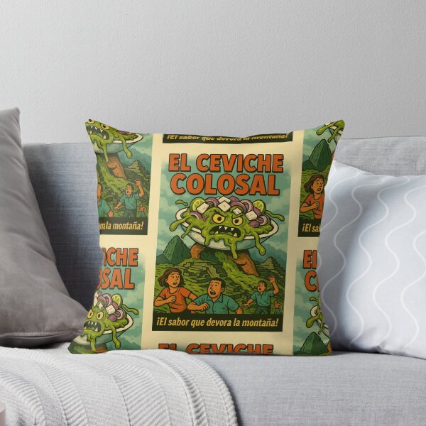 Item preview, Colossal Ceviche! – Peruvian Seafood Monster Poster designed and sold by Travellerz.
