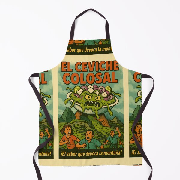 Item preview, Colossal Ceviche! – Peruvian Seafood Monster Poster designed and sold by Travellerz.