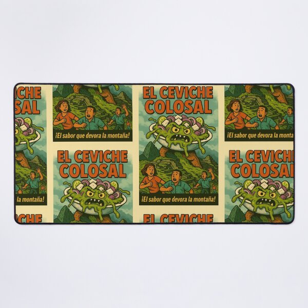 Item preview, Colossal Ceviche! – Peruvian Seafood Monster Poster designed and sold by Travellerz.