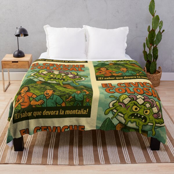 Item preview, Colossal Ceviche! – Peruvian Seafood Monster Poster designed and sold by Travellerz.