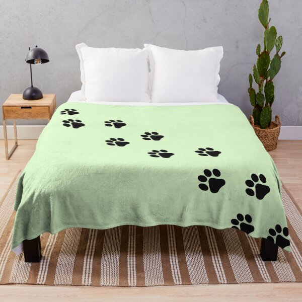 Item preview, Black Cat Paw Prints – Minimal Pet Lover Design designed and sold by ARTDXB.