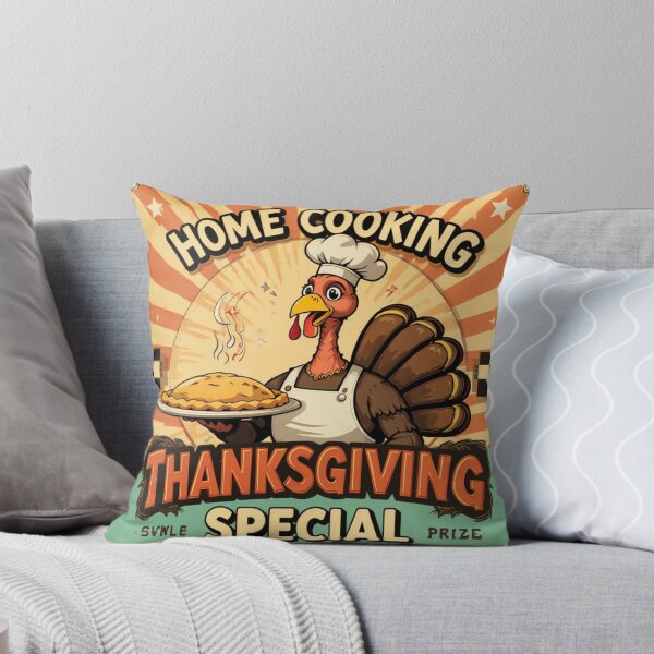 Item preview, Home Cooking Thanksgiving Special Turkey Chef Vintage Poster designed and sold by GJ Kul.