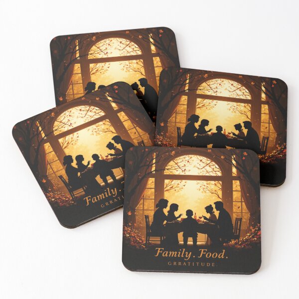 Item preview, Family Food Gratitude Thanksgiving Dinner Autumn Wall Art designed and sold by GJ Kul.