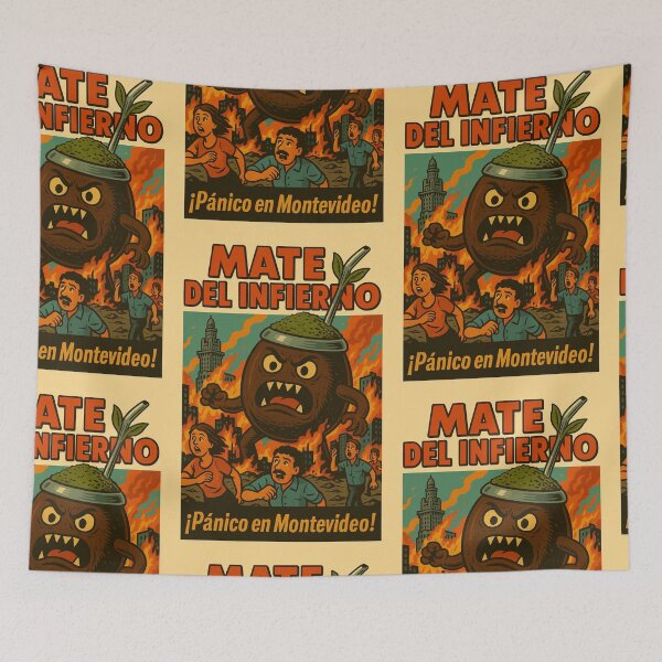 Item preview, Kill Monster! – Uruguayan Beverage Horror Poster designed and sold by Travellerz.