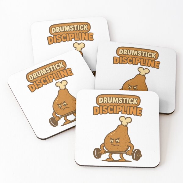 Item preview, Drumstick Discipline – Funny Gym Fitness Cartoon Design designed and sold by inkoutninja.