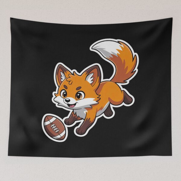 Item preview, Rugby Fox Dive Cartoon designed and sold by Vastingan.