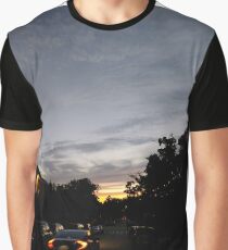 Brooklyn, New York City, sunset, evening, #Brooklyn, #NewYorkCity, #sunset, #evening, #nature, #sky, #clouds Graphic T-Shirt