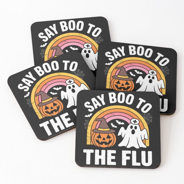 Item preview, Say Boo to The Flu Nurse Ghost Halloween Squad designed and sold by Vastingan.