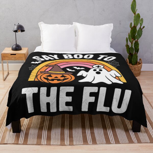 Item preview, Say Boo to The Flu Nurse Ghost Halloween Squad designed and sold by Vastingan.