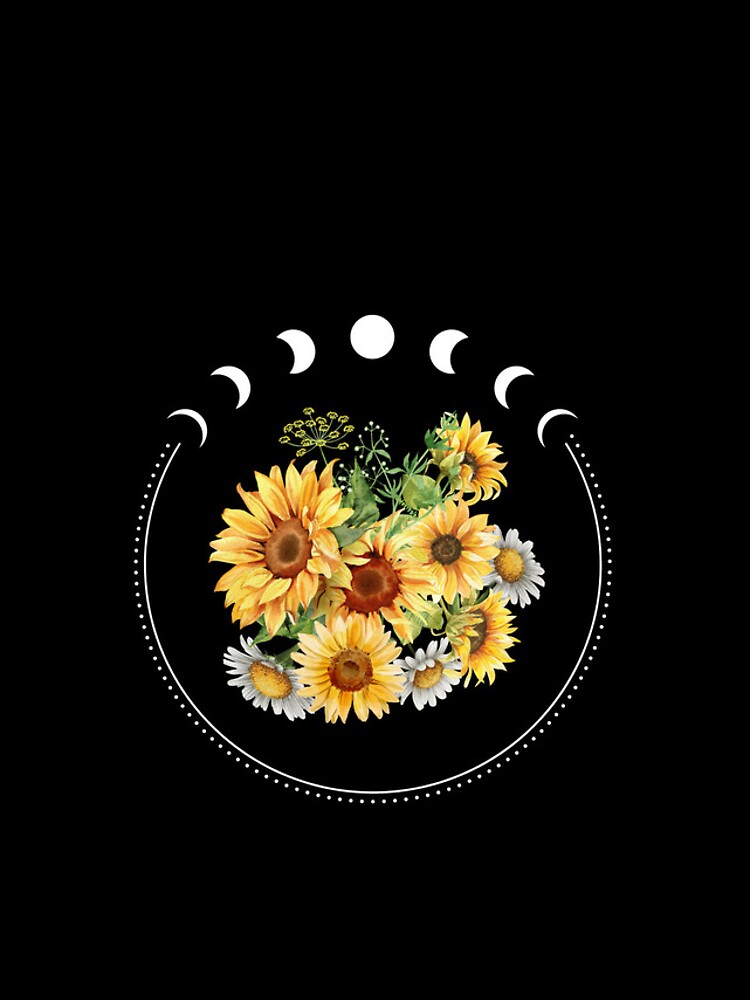 Thumbnail 4 of 4, iPhone Case, Sunflower Moonphase designed and sold by reasek.