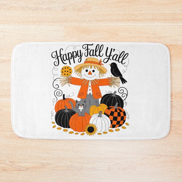 Item preview, Scarecrow Happy Fall Y'all Pumpkin Thanksgiving Halloween designed and sold by Vastingan.