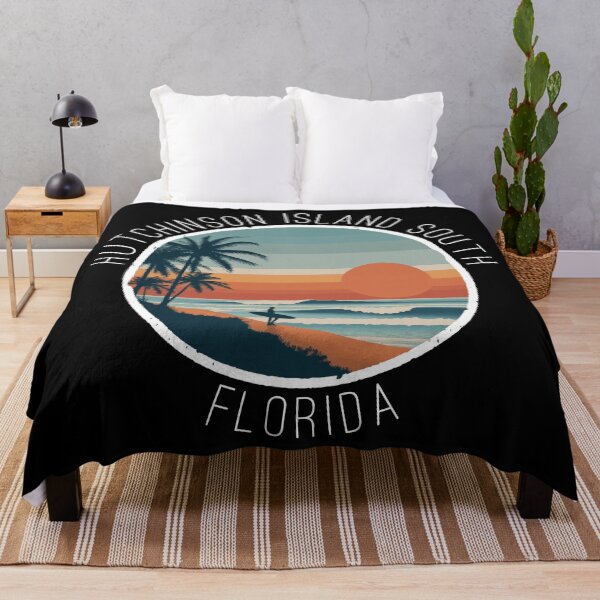 Item preview, Hutchinson Island South - Florida (with White Lettering) designed and sold by VelvetRoom.