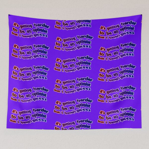 Item preview, It's getting harder to be an optimist, red purple blue designed and sold by mntimg.