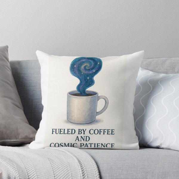 Item preview, Fueled by Coffee and Cosmic Patience — Montessori Teacher Humor Design designed and sold by MforMontessori.