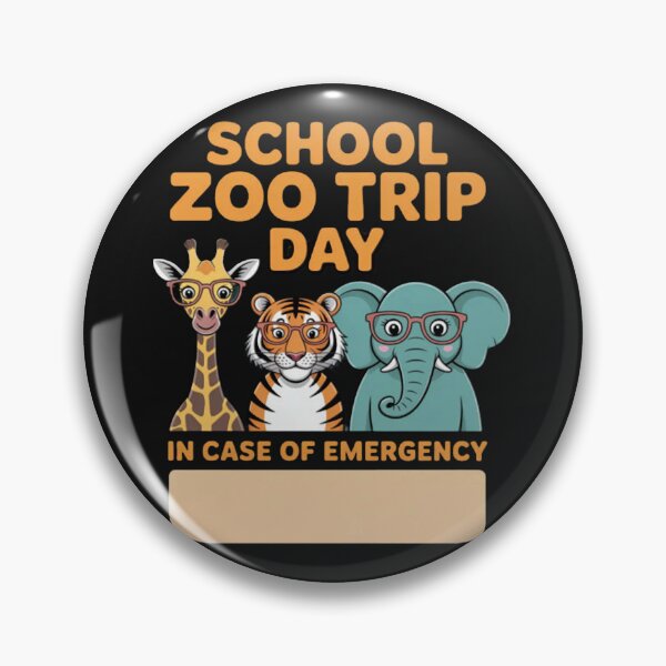 Item preview, School Zoo Trip Safety for Kids with Emergency Contact designed and sold by Vastingan.