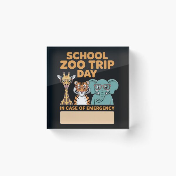 Item preview, School Zoo Trip Safety for Kids with Emergency Contact designed and sold by Vastingan.