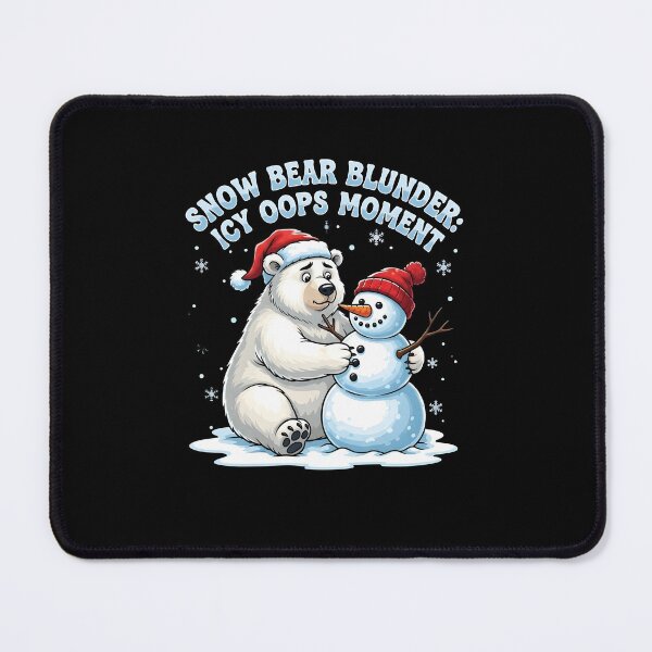 Item preview, Bear Blunder - Polar Bear Fails at Snowman designed and sold by Dazzle-Sizzle.