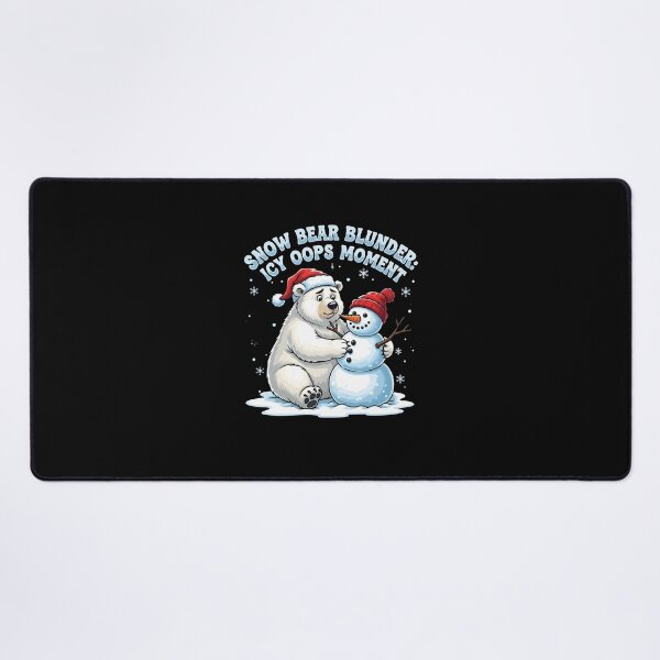 Item preview, Bear Blunder - Polar Bear Fails at Snowman designed and sold by Dazzle-Sizzle.