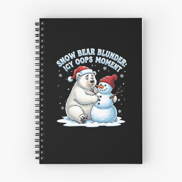 Item preview, Bear Blunder - Polar Bear Fails at Snowman designed and sold by Dazzle-Sizzle.