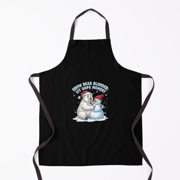 Item preview, Bear Blunder - Polar Bear Fails at Snowman designed and sold by Dazzle-Sizzle.