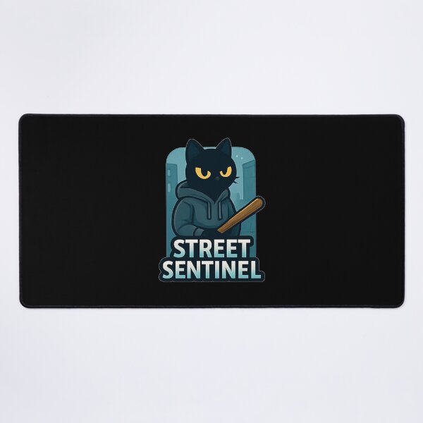 Item preview, Street Sentinel - Black Cat designed and sold by okiiskandarart.