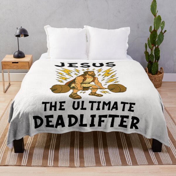 Item preview, Jesus The Ultimate Deadlifter Funny Christian Workout Gym designed and sold by merlinnears.