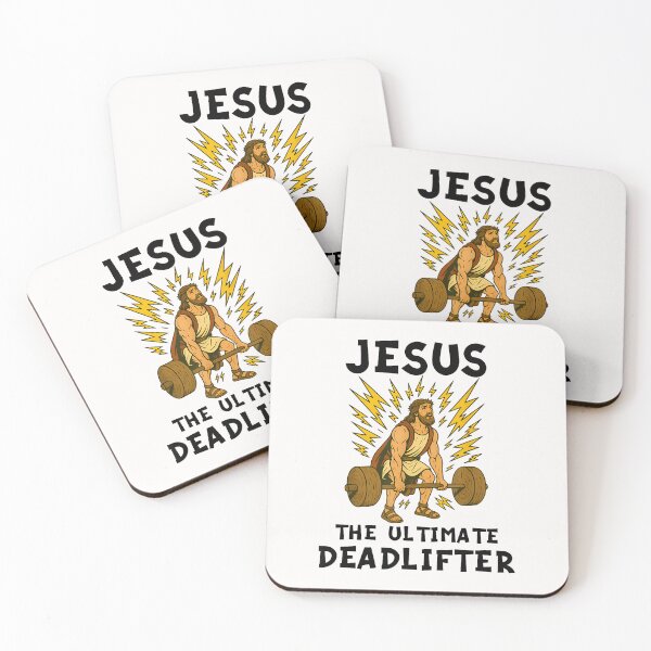 Item preview, Jesus The Ultimate Deadlifter Funny Christian Workout Gym designed and sold by merlinnears.