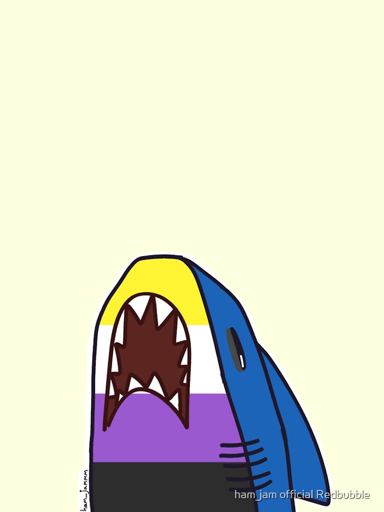 Thumbnail 5 of 5, iPhone Case, Non-binary Shark designed and sold by HalEEE.