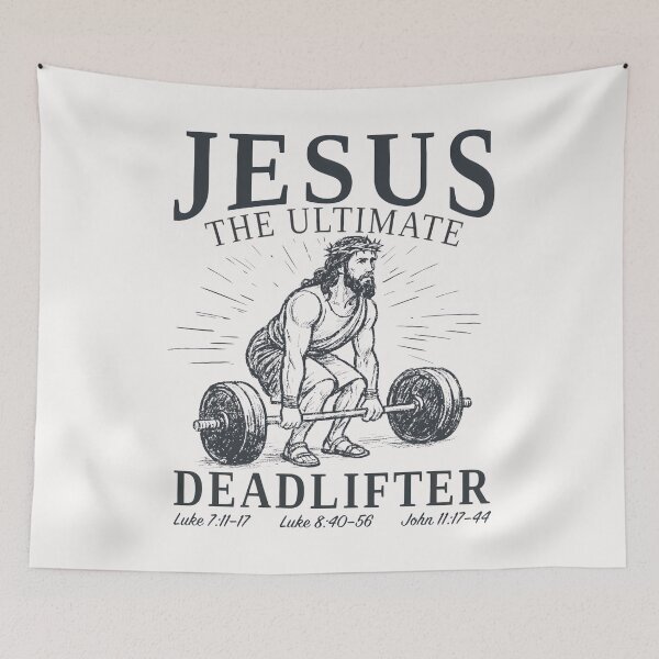 Item preview, Jesus The Ultimate Deadlifter  designed and sold by merlinnears.