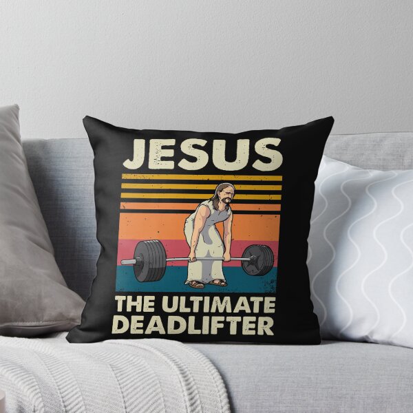 Item preview, Jesus The Ultimate Deadlifter Funny Christian Gym Vintage designed and sold by merlinnears.