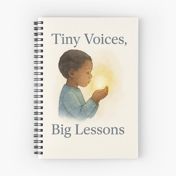 Item preview, Tiny Voices, Big Lessons — Montessori Teacher Reflection Design designed and sold by MforMontessori.