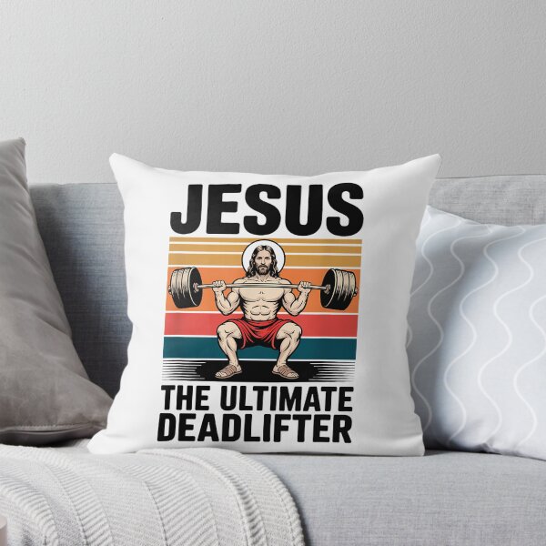 Item preview, Jesus The Ultimate Deadlifter Funny Christian Workout Gym designed and sold by merlinnears.
