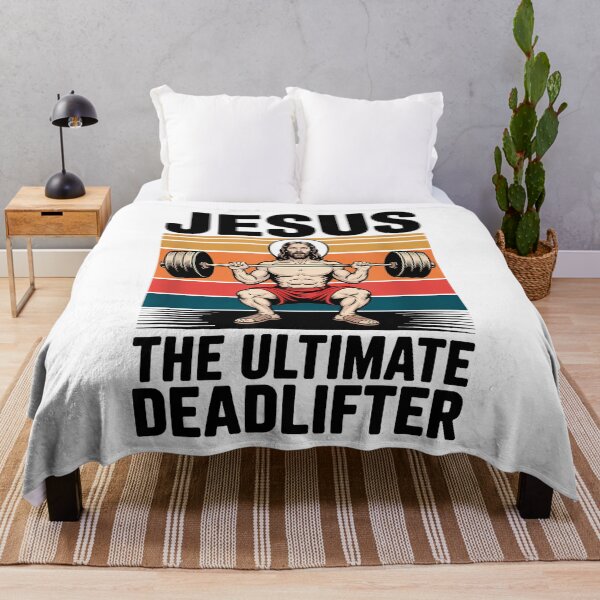 Item preview, Jesus The Ultimate Deadlifter Funny Christian Workout Gym designed and sold by merlinnears.