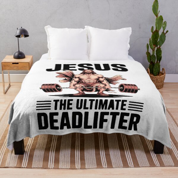 Item preview, Jesus The Ultimate Deadlifter Funny Christian Workout Gym designed and sold by merlinnears.